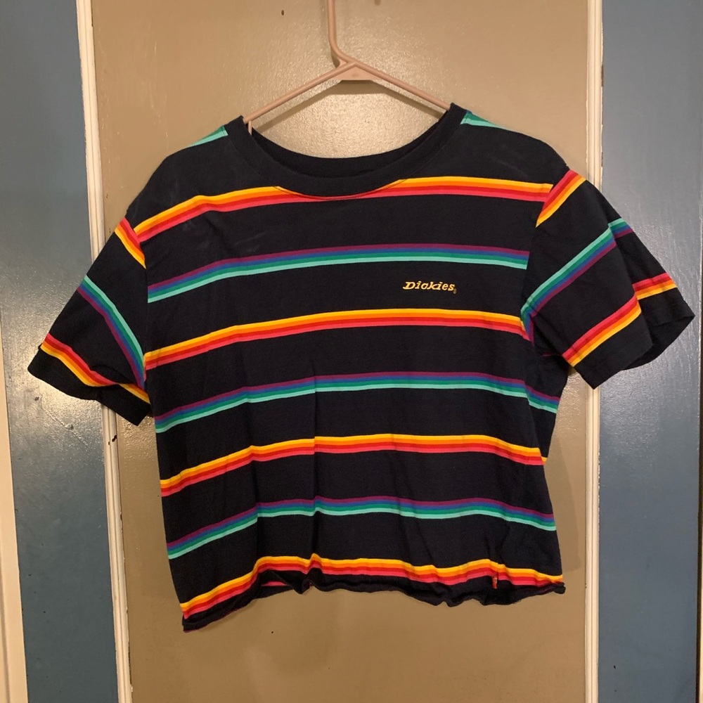 Dickies Striped Crop Tee
